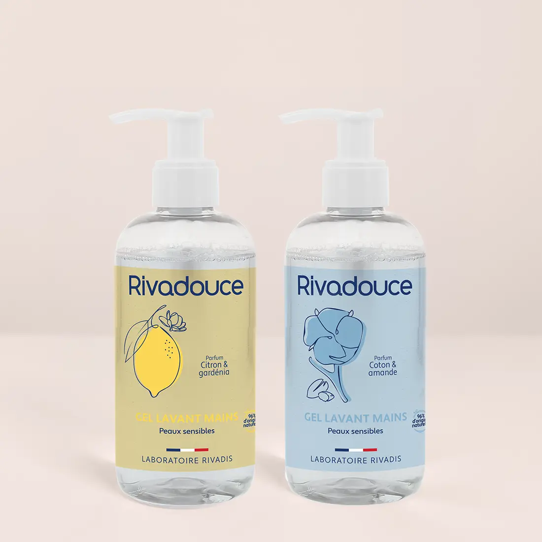 Duo gel lavant mains